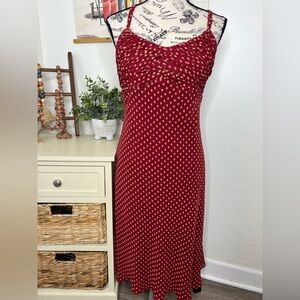 Ann Taylor Garnet & Gold Dress